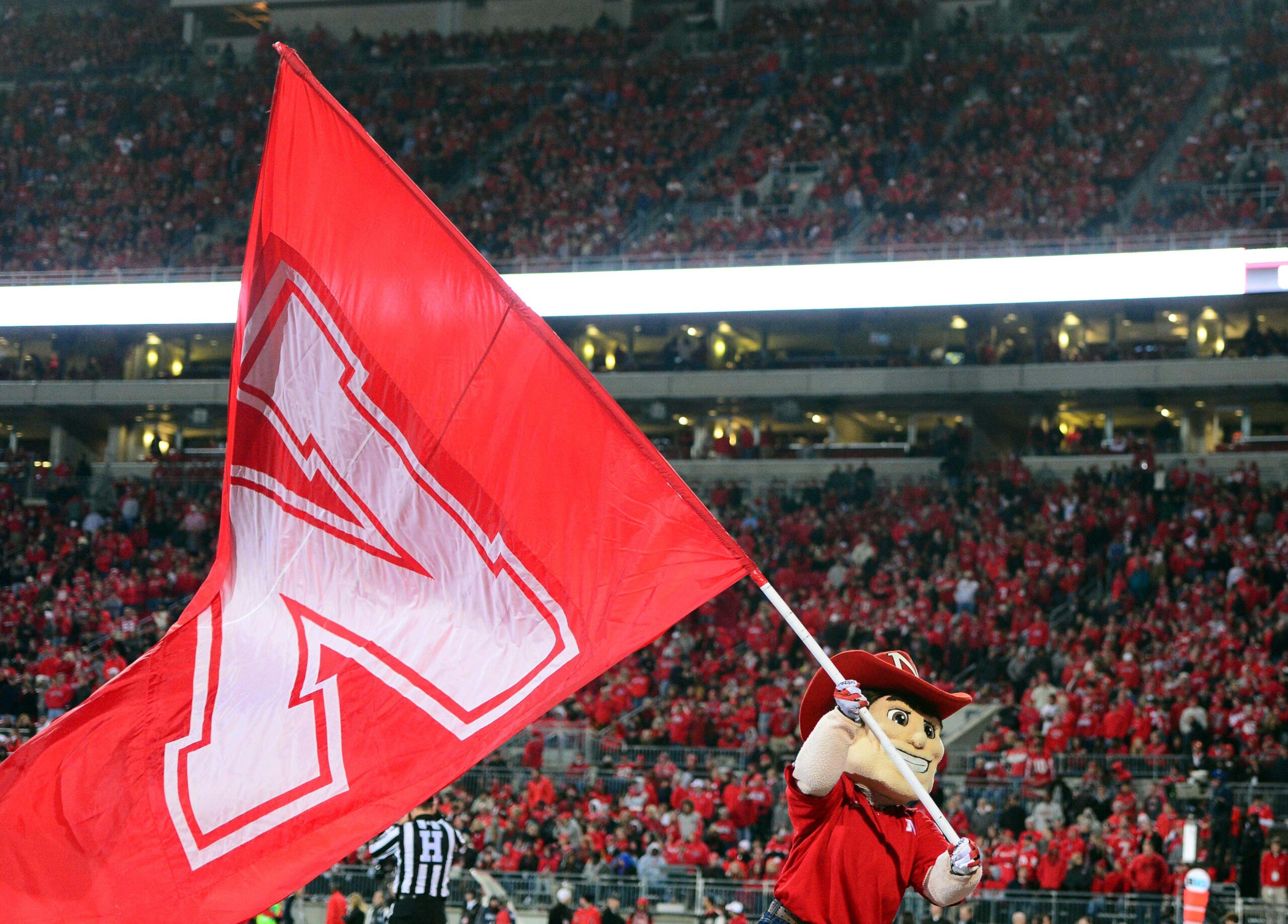 nebraska football flag